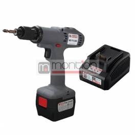 KILEWS SKC-PTA-B90 akkus csavaroz&oacute;g&eacute;p, 2 db 3Ah akku, 1 db t&ouml;ltő, 3-9 Nm